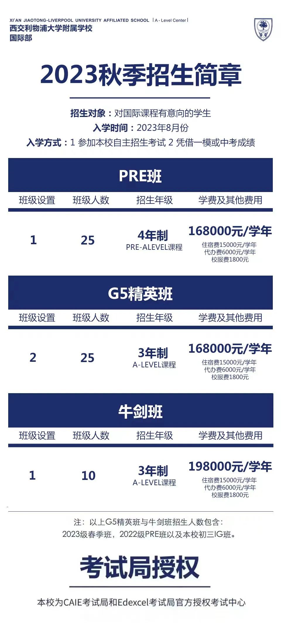 西浦附屬學(xué)校2023國際部秋季招生簡章